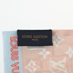 LOUIS VUITTON Louis Vuitton Bandeau Lockit Blue Glacier M76976 Women's 100% Silk Scarf Muffler