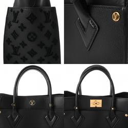 LOUIS VUITTON Louis Vuitton Monogram On My Side MM Noir M53826 Women's Calf Bag