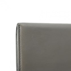 BALENCIAGA Paper Wallet Grey 391446 Unisex Calf Leather Tri-fold