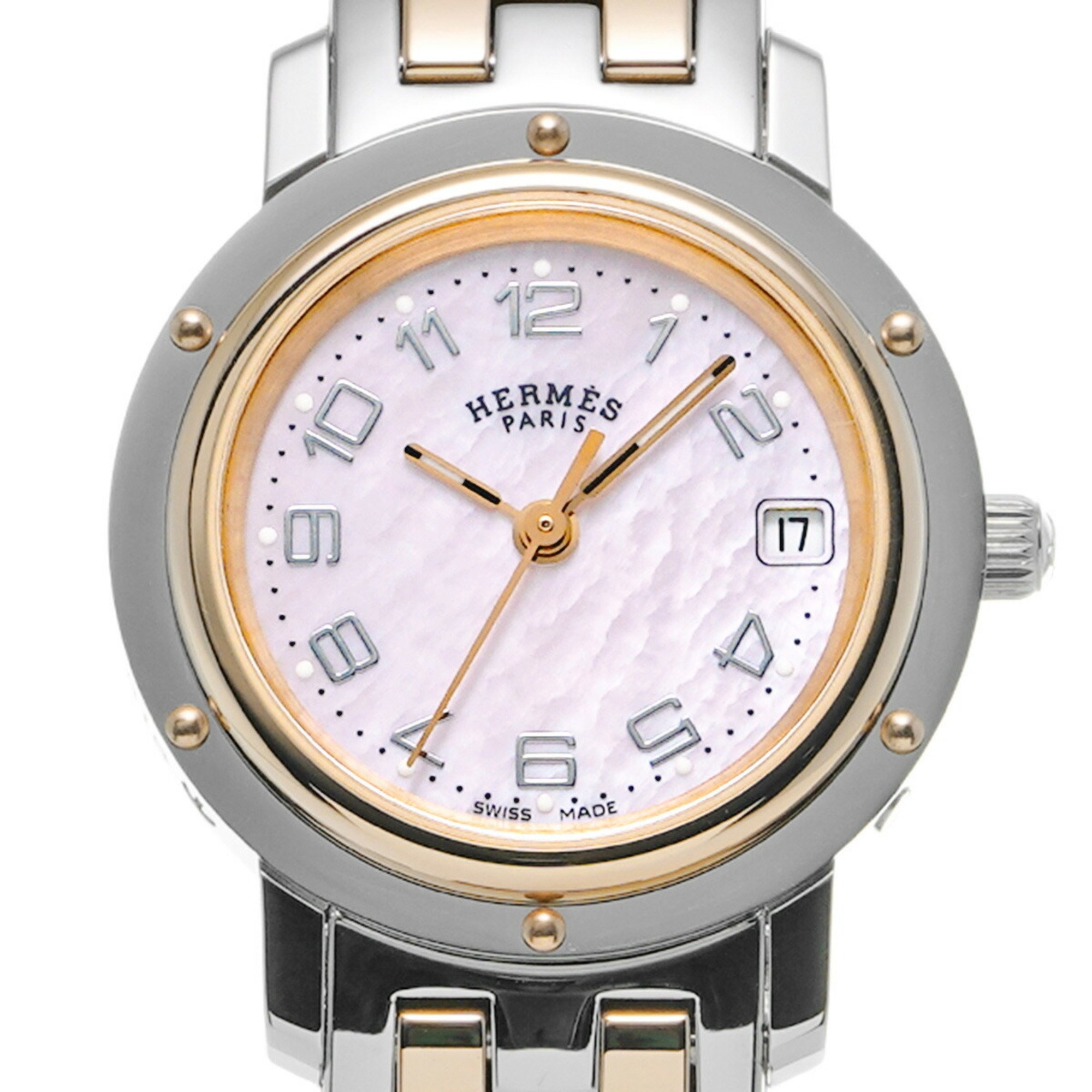 HERMES Clipper Nacle CL4.221 Ladies' Watch Quartz