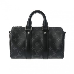 LOUIS VUITTON Louis Vuitton Monogram Eclipse Keepall Bandouliere 25 Black M46271 Men's Canvas Handbag