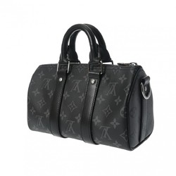 LOUIS VUITTON Louis Vuitton Monogram Eclipse Keepall Bandouliere 25 Black M46271 Men's Canvas Handbag