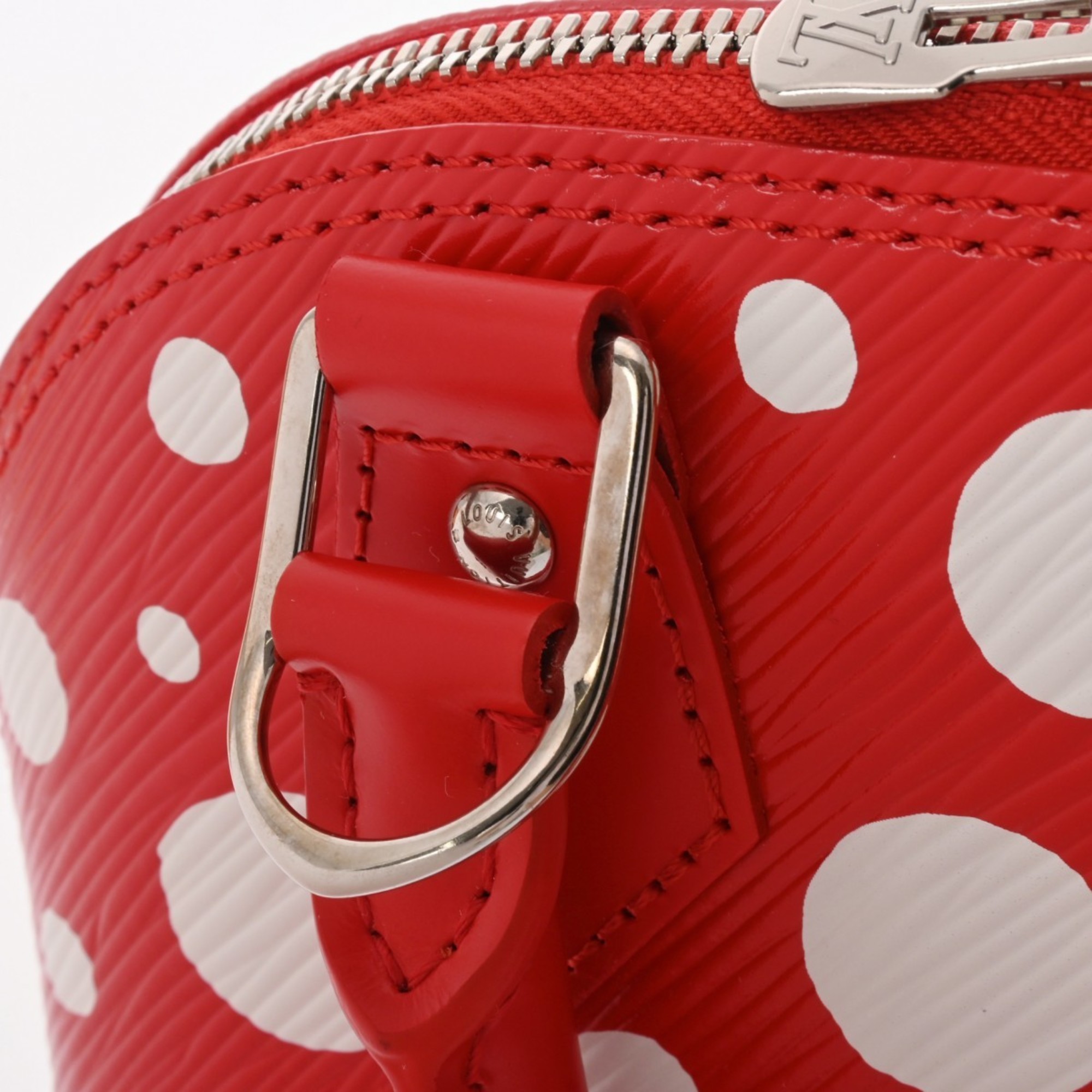 LOUIS VUITTON Louis Vuitton Epi LV x YK Yayoi Kusama Collaboration Alma BB Rouge Blanc M21698 Women's Leather Handbag