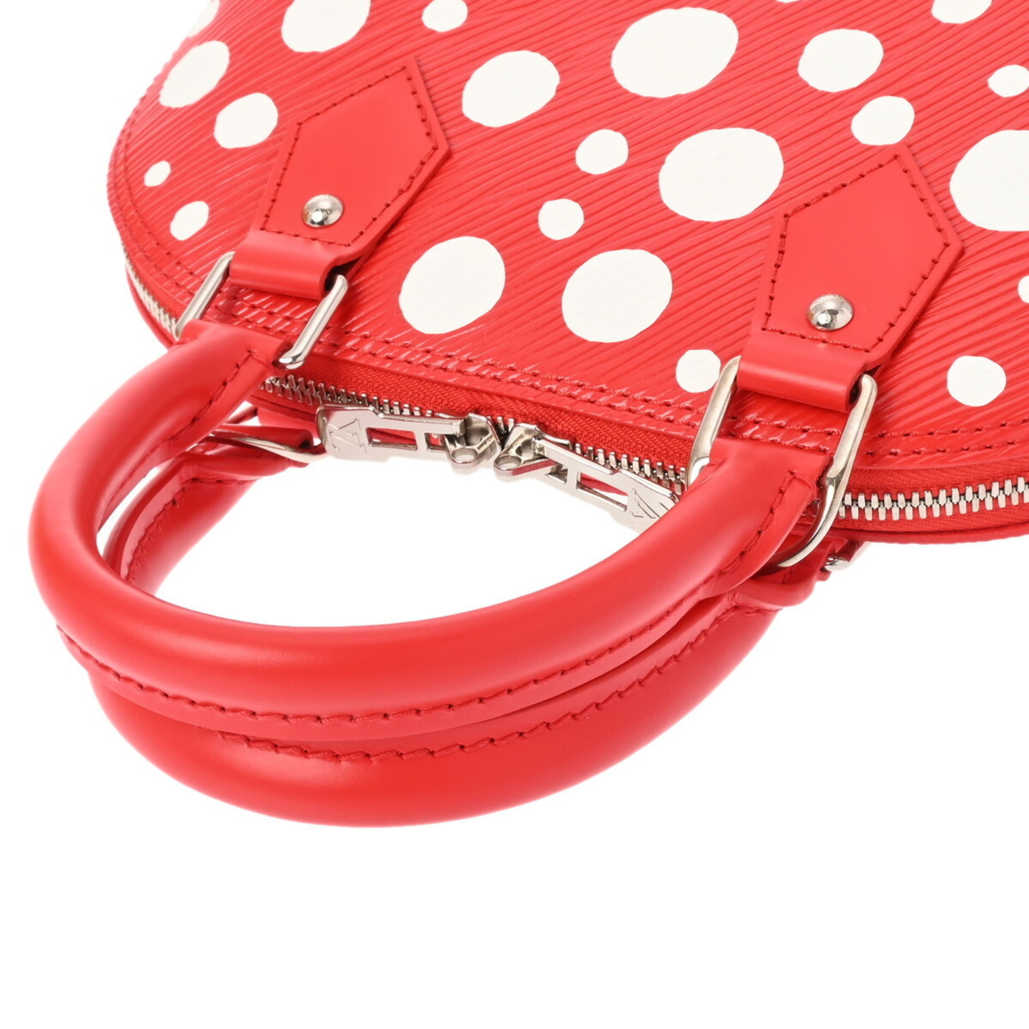 LOUIS VUITTON Louis Vuitton Epi LV x YK Yayoi Kusama Collaboration Alma BB Rouge Blanc M21698 Women's Leather Handbag