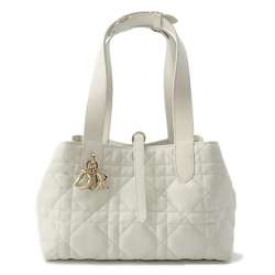 Christian Dior Handbag Toujours Macrocannage Small M2822OSHJ White