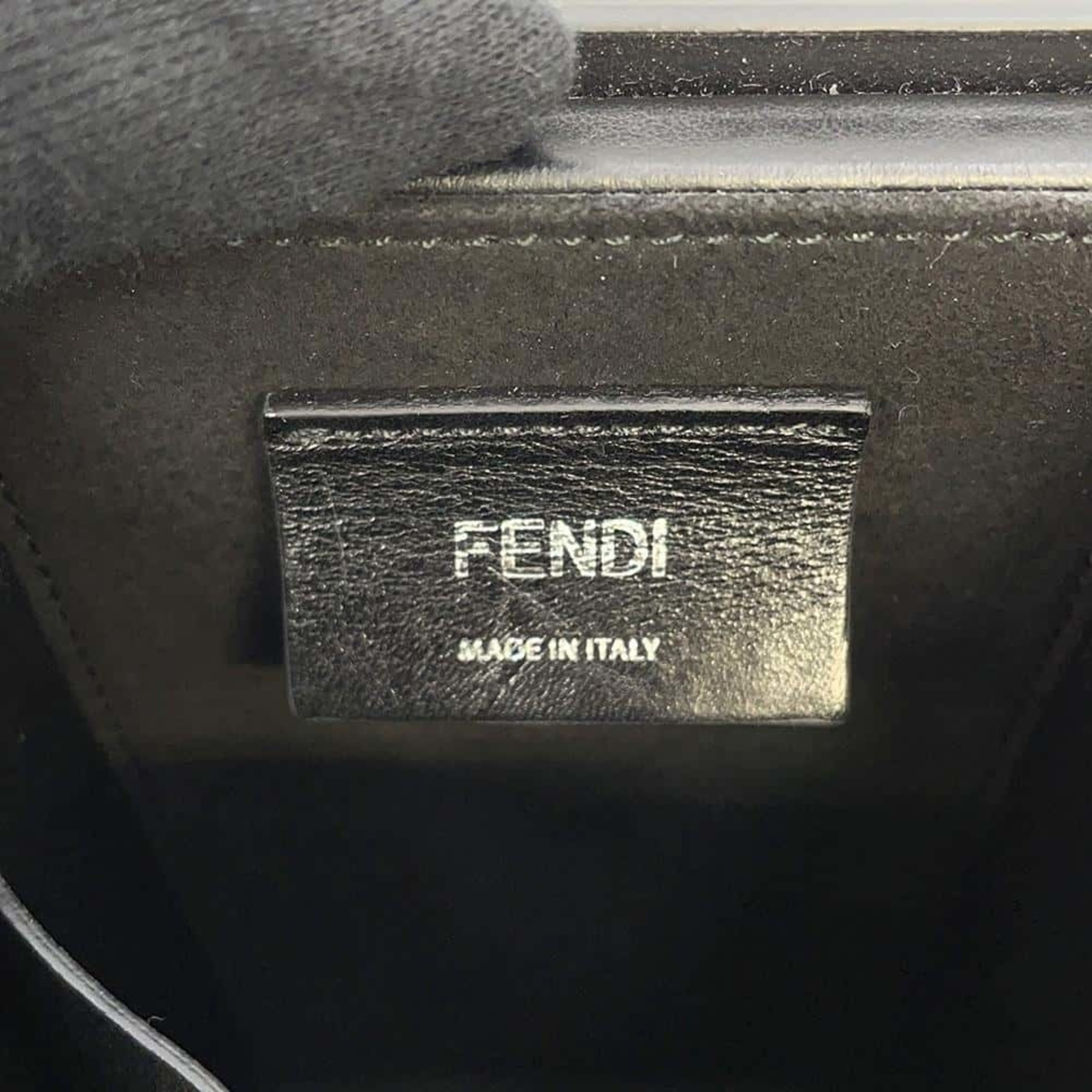 Fendi Shoulder Bag Box Leather 7VA519 FENDI Black