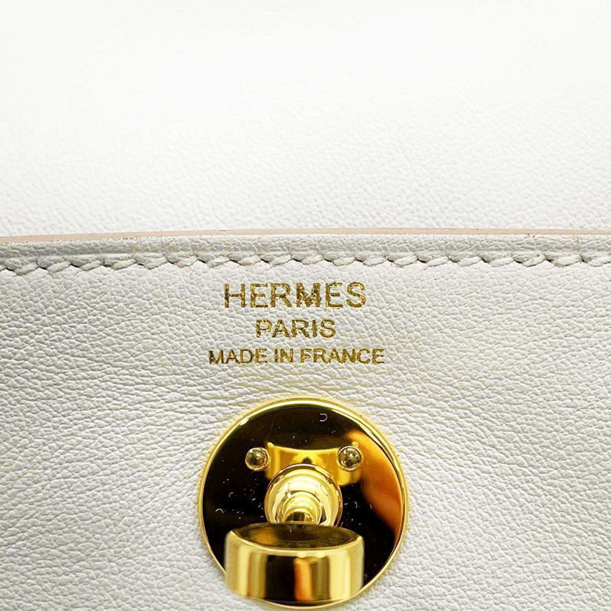 Hermes Lindy Verso Gris Pale Grimeyer Swift B Engraved 2way Shoulder