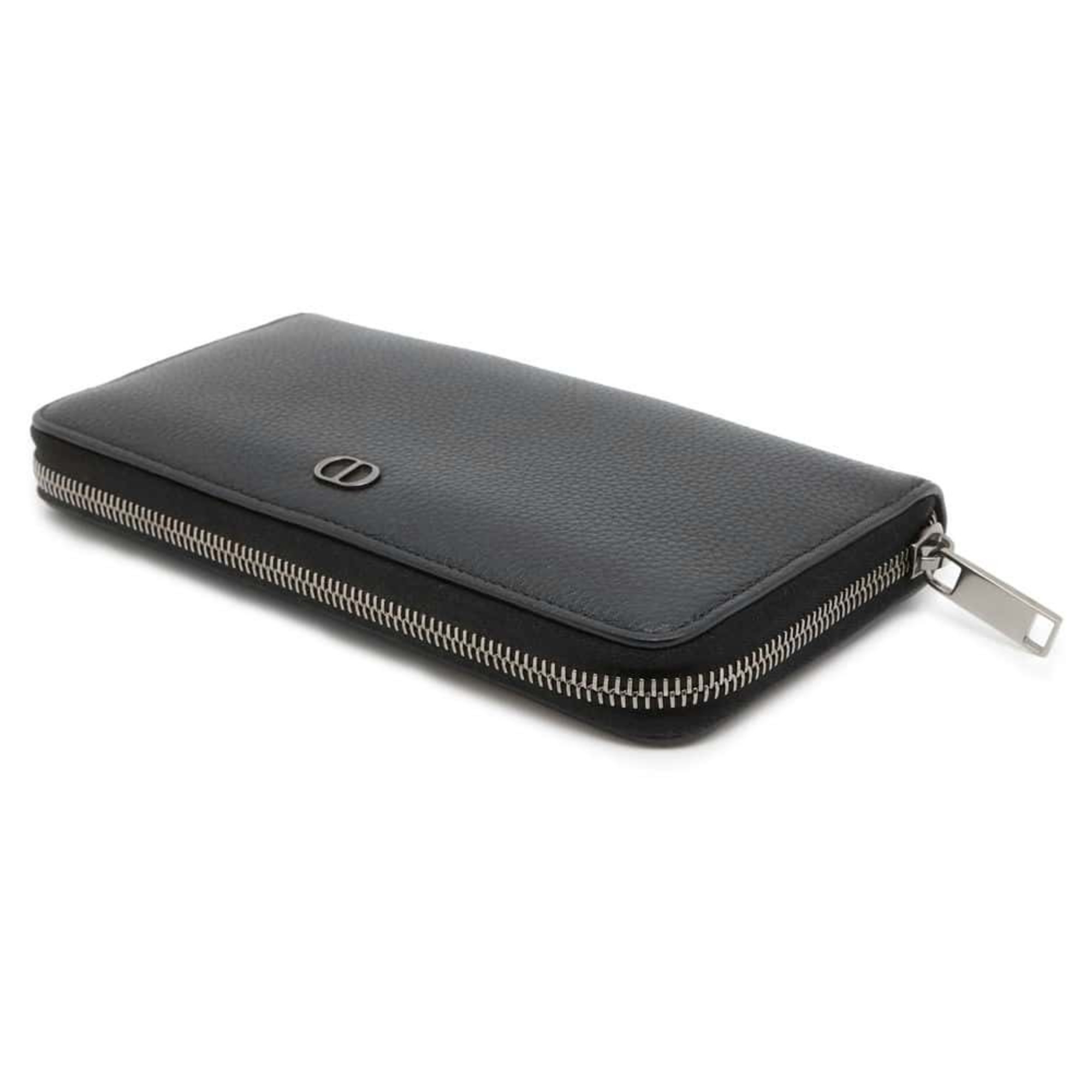 Christian Dior Long Wallet CD Icon Calfskin 2ESBC252CDI_H00N Men's Black