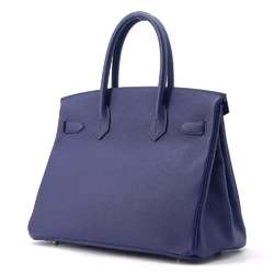 Hermes Birkin 30 Blue Ankle Epson Handbag D Stamp HERMES