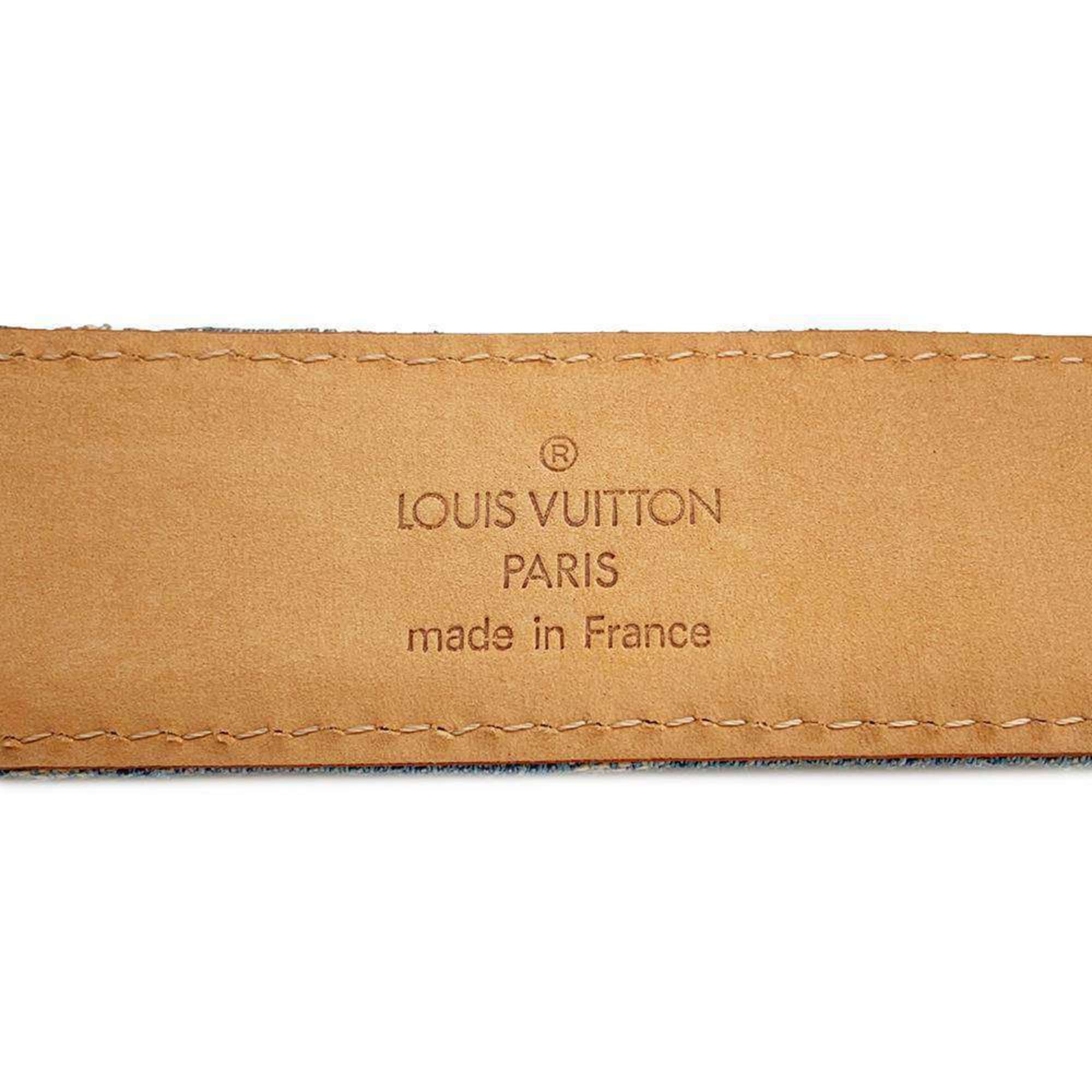 Louis Vuitton Belt Monogram Denim Santur Size 90 M6921U LOUIS VUITTON