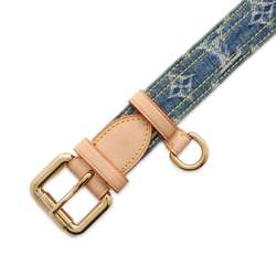 Louis Vuitton Belt Monogram Denim Santur Size 90 M6921U LOUIS VUITTON