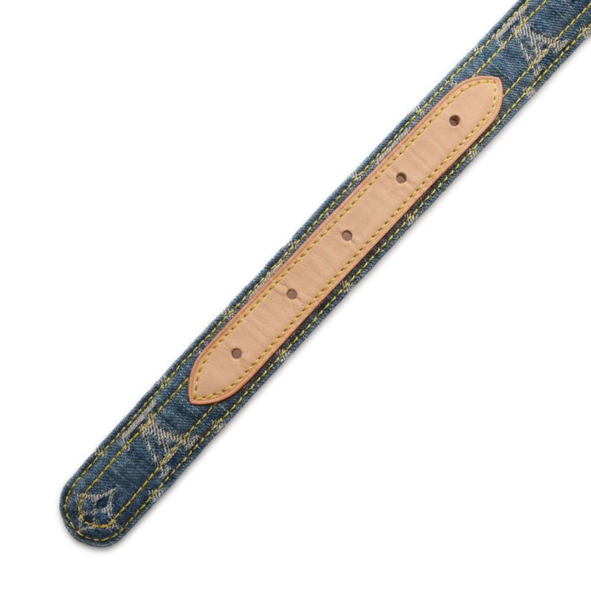 Louis Vuitton Belt Monogram Denim Santur Size 90 M6921U LOUIS VUITTON