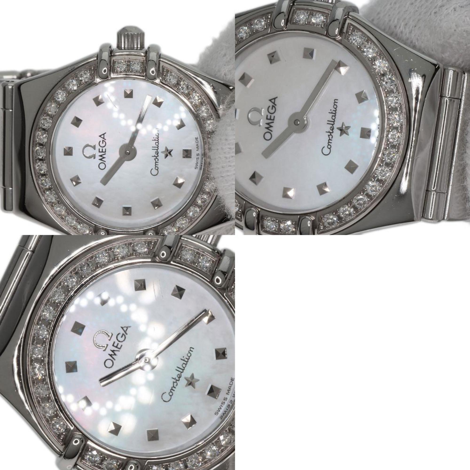 OMEGA 1465.71 Constellation Diamond Bezel Watch Stainless Steel SS Ladies