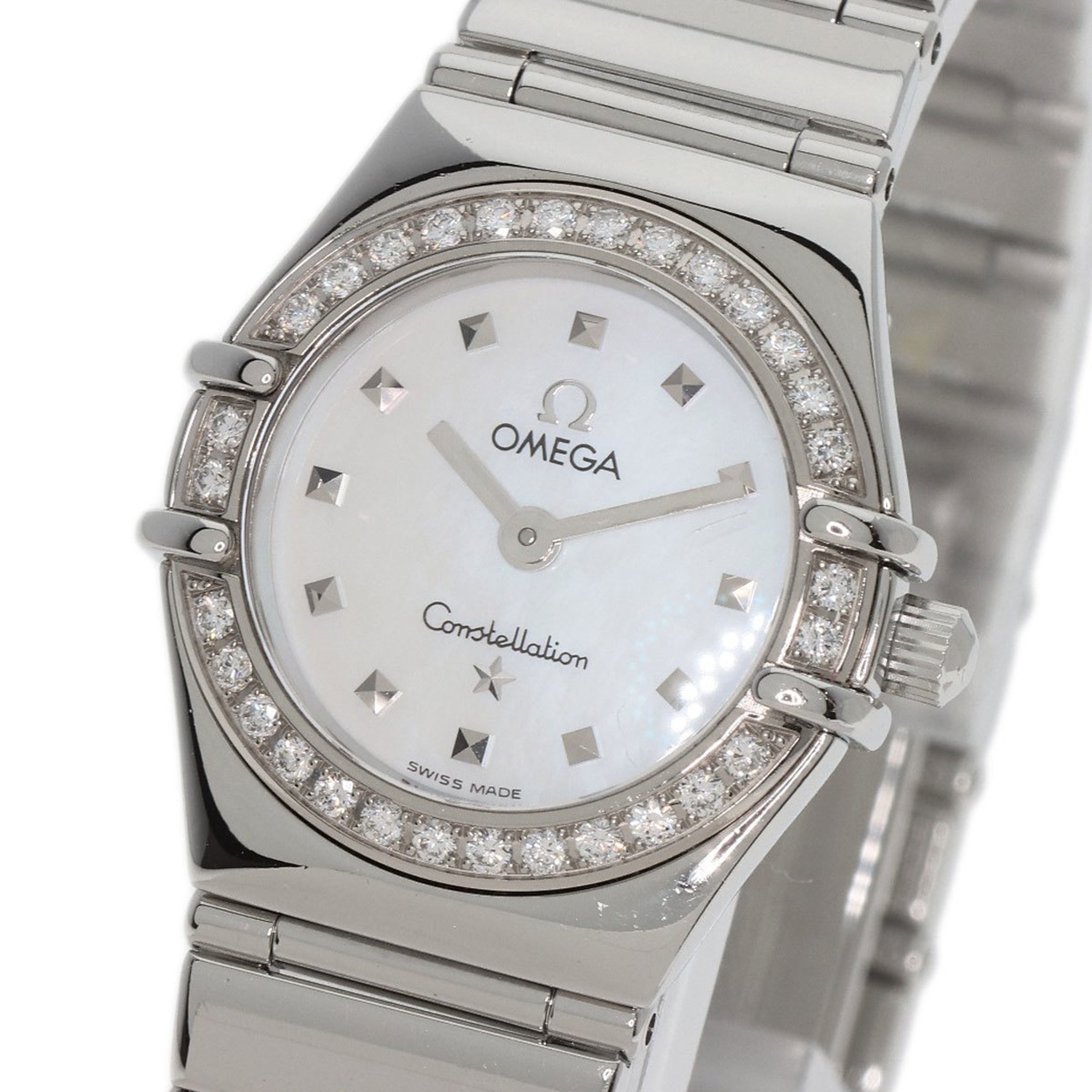 OMEGA 1465.71 Constellation Diamond Bezel Watch Stainless Steel SS Ladies