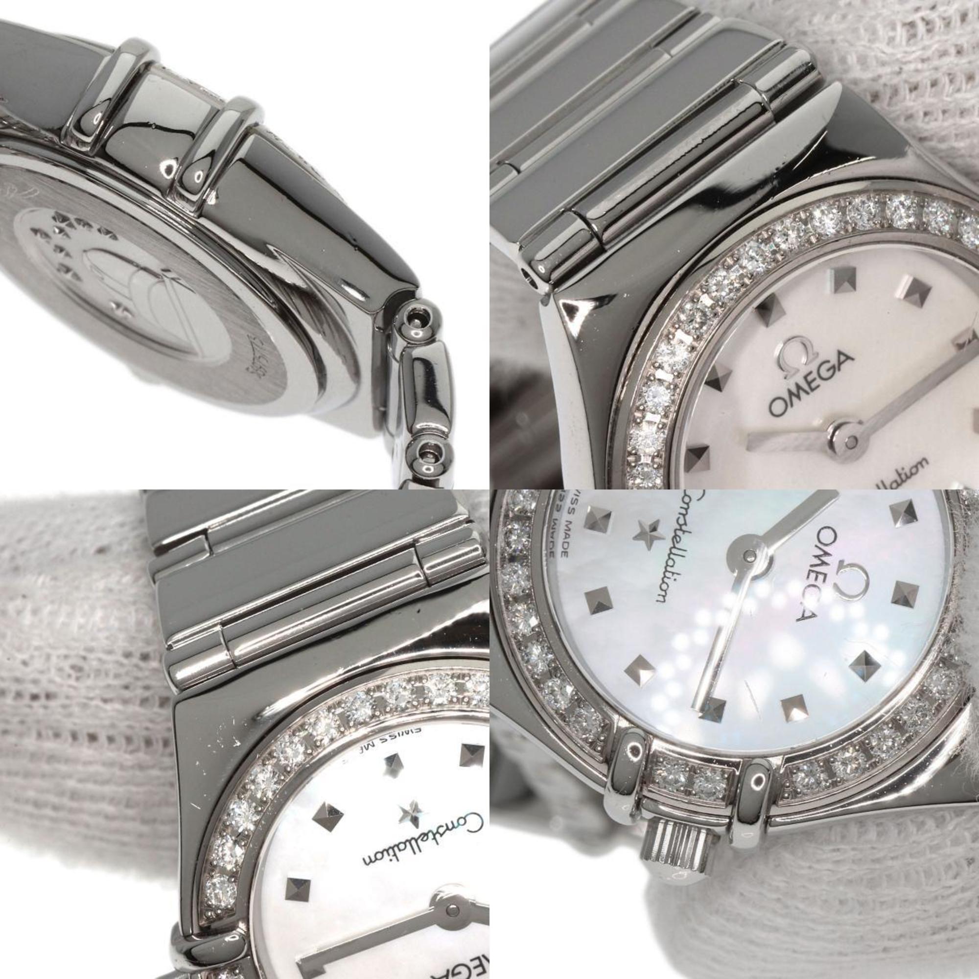 OMEGA 1465.71 Constellation Diamond Bezel Watch Stainless Steel SS Ladies