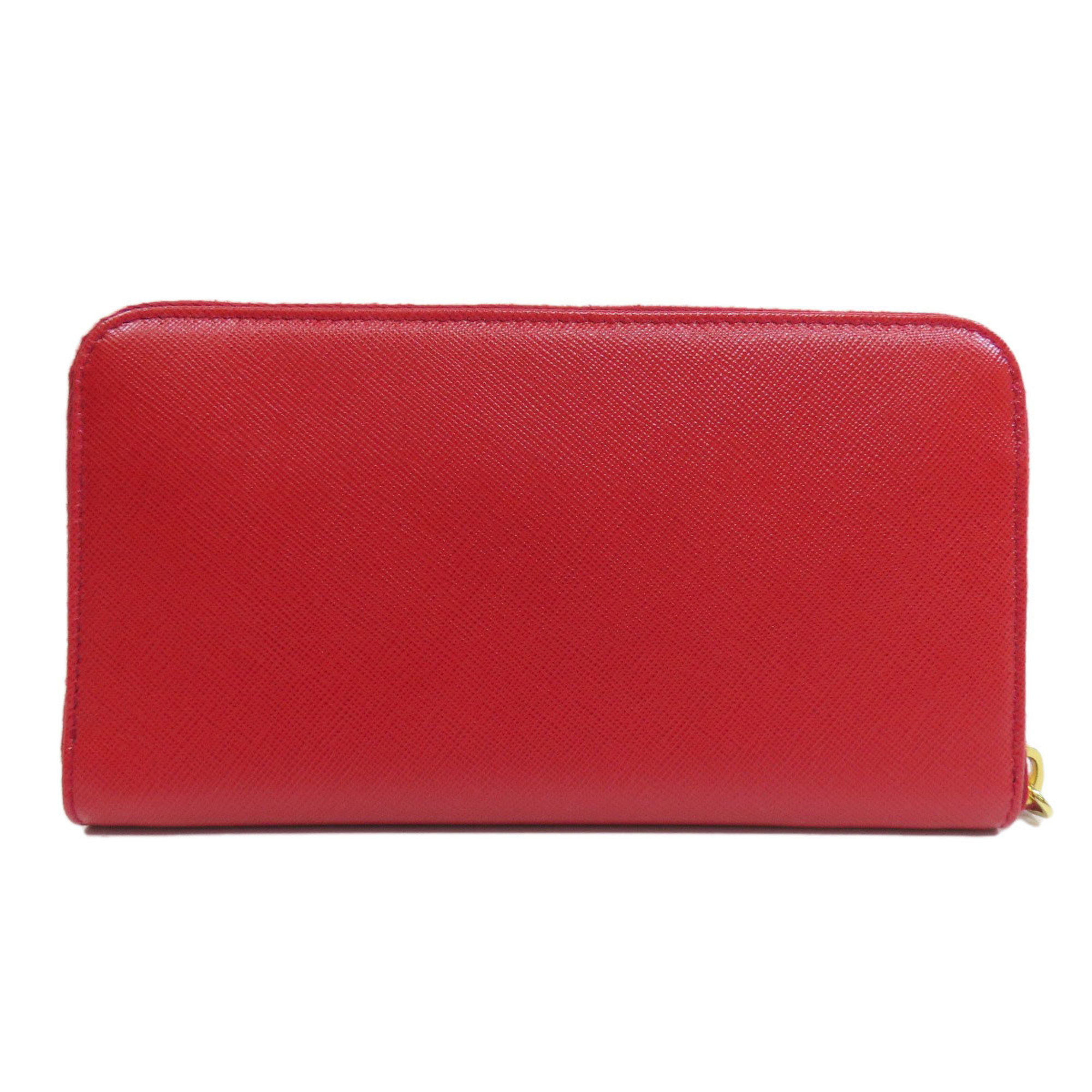 Prada Saffiano Long Wallet Leather Women's PRADA