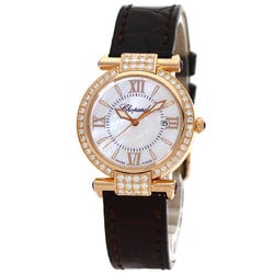 Chopard Imperiale 28mm Diamond Watch, K18 Pink Gold, Leather, Women's