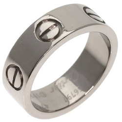 Cartier Love Ring #47 Ring, K18 White Gold, Women's CARTIER