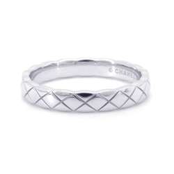 Chanel Ring Coco Crush Collection K18WG White Gold Size 53 J11793