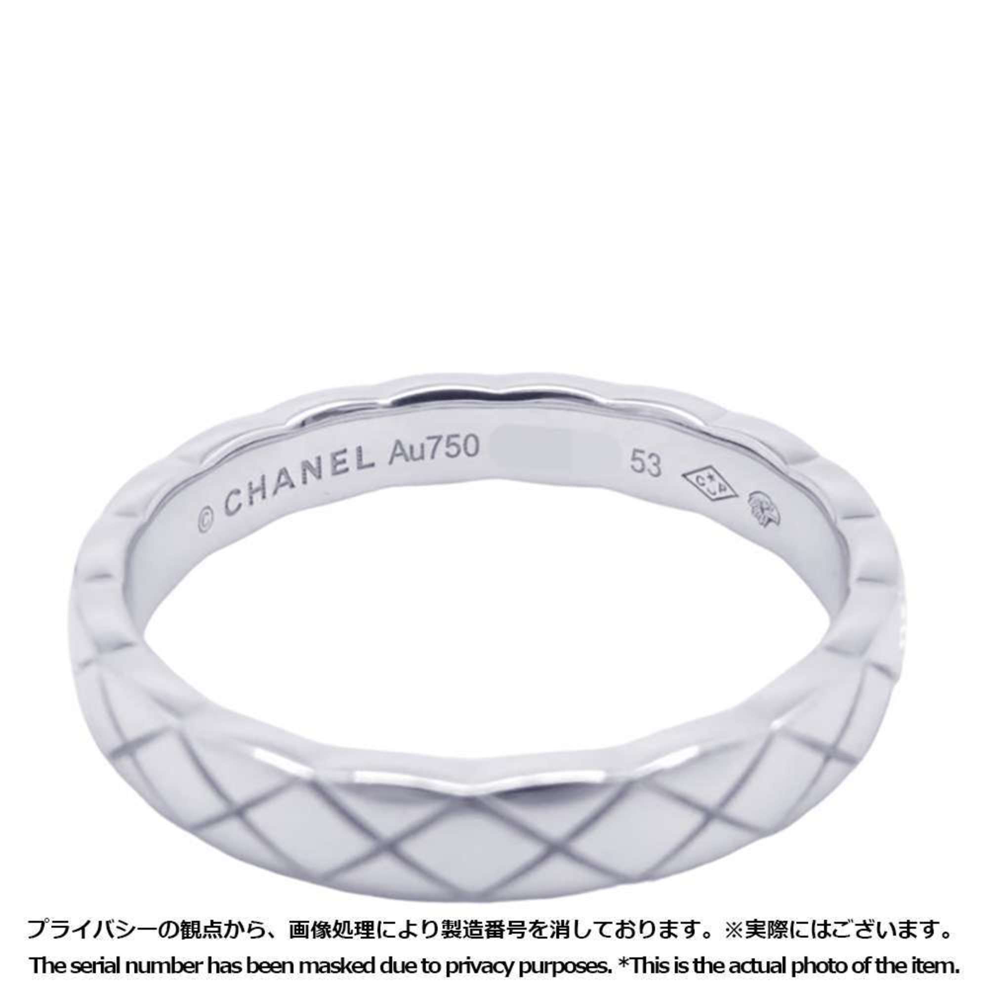 Chanel Ring Coco Crush Collection K18WG White Gold Size 53 J11793