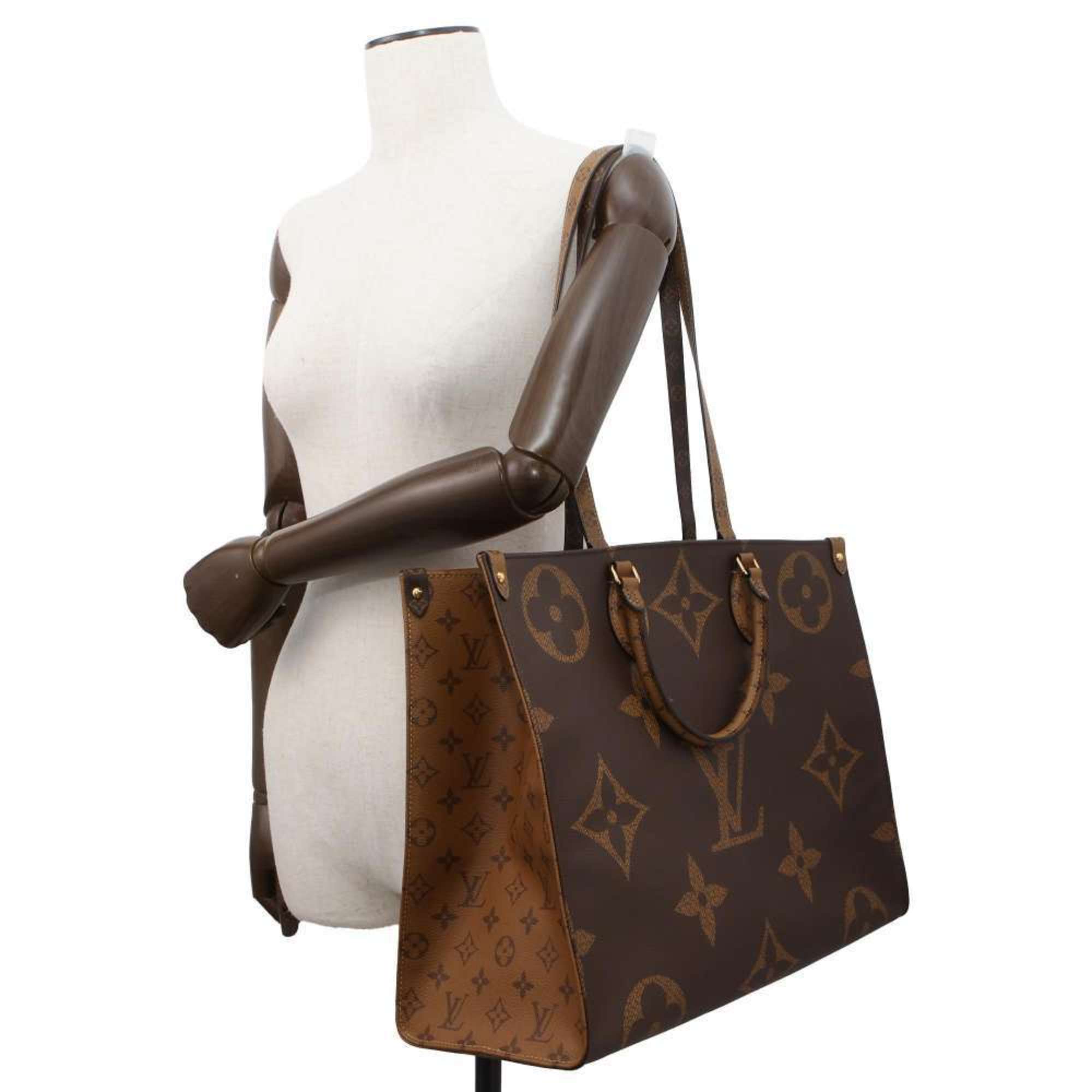 Louis Vuitton Tote Bag Monogram Reverse Giant On-the-Go GM M45320 LOUIS VUITTON 2way Shoulder