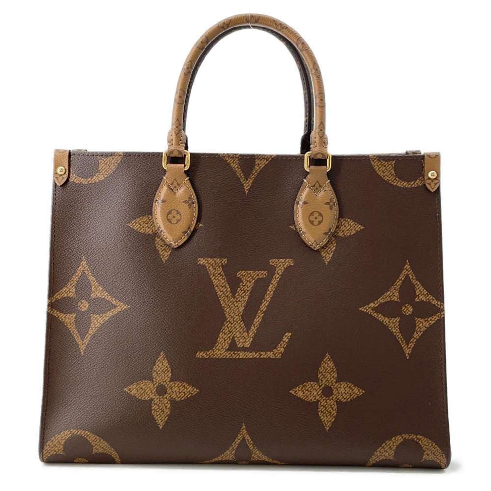 Louis Vuitton Tote Bag Monogram Reverse Giant On-the-Go MM M45321 2way Handbag