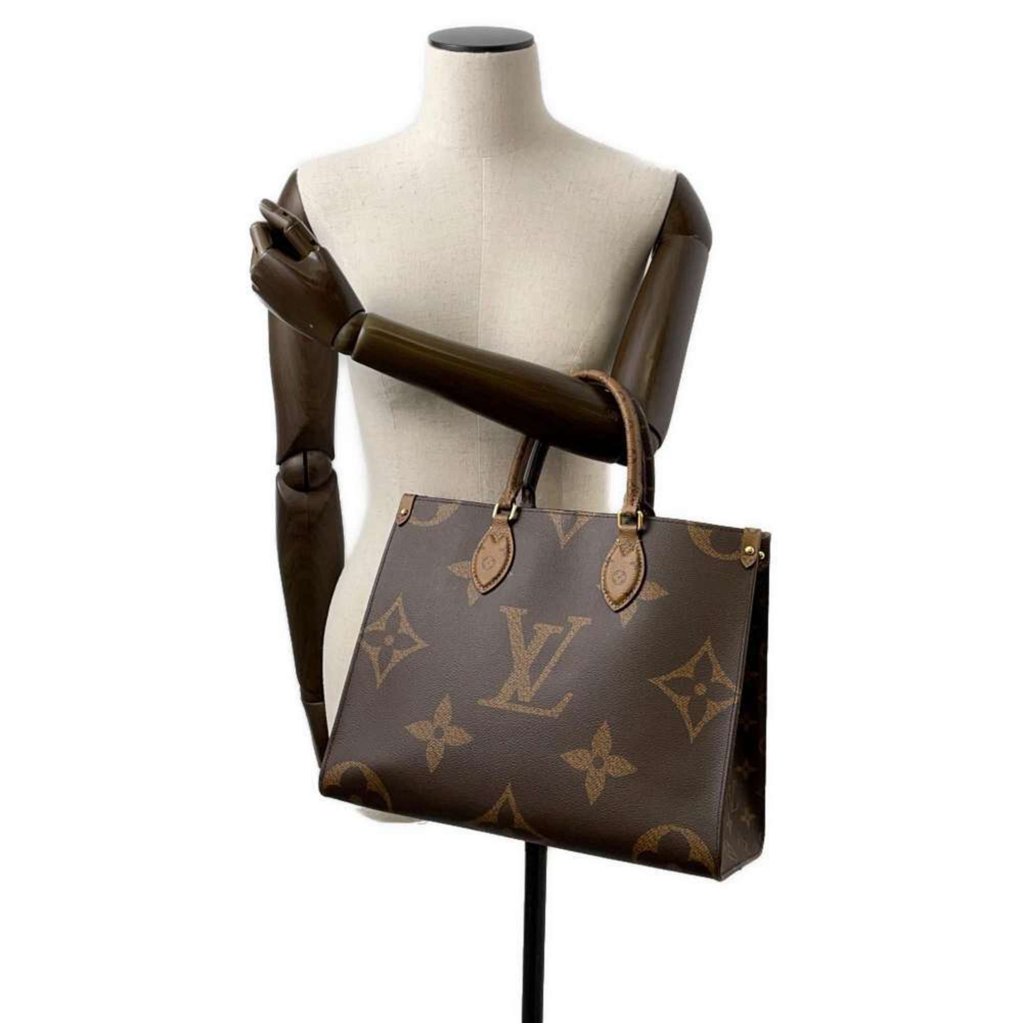 Louis Vuitton Tote Bag Monogram Reverse Giant On-the-Go MM M45321 2way Handbag