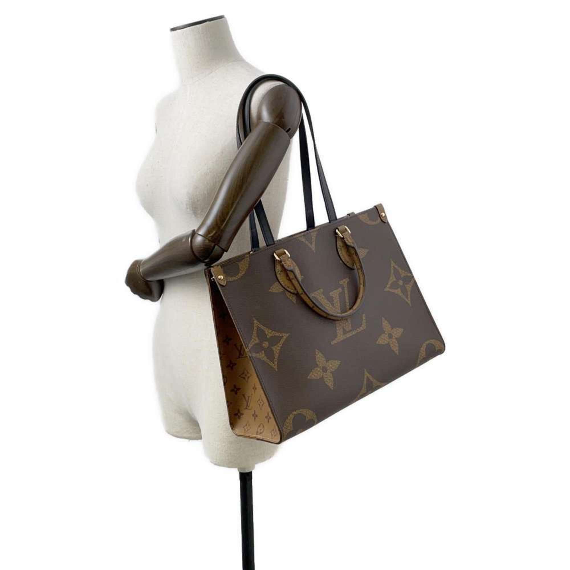 Louis Vuitton Tote Bag Monogram Reverse Giant On-the-Go MM M45321 2way Handbag