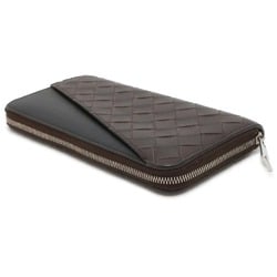 Bottega Veneta Long Wallet Intrecciato Round 639856 BOTTEGA VENETA Men's Black