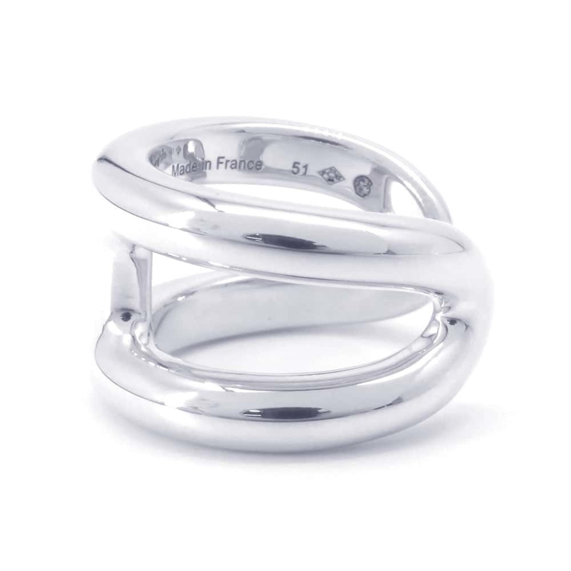 Hermes Ring Osmose PM SV925 Silver Size 51 HERMES