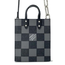 Louis Vuitton Handbag Damier Checkerboard Sac Plat XS N60479 2way Shoulder Bag Black