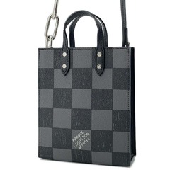 Louis Vuitton Handbag Damier Checkerboard Sac Plat XS N60479 2way Shoulder Bag Black