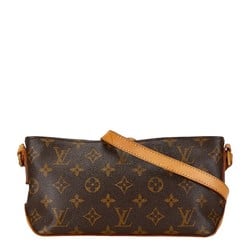 Louis Vuitton Monogram Trotter Shoulder Bag M51240 Brown PVC Leather Women's LOUIS VUITTON