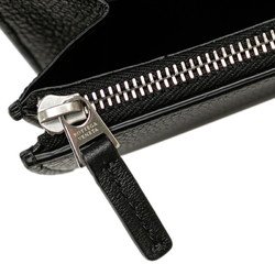 Bottega Veneta Long Wallet Black Leather Women's BOTTEGAVENETA