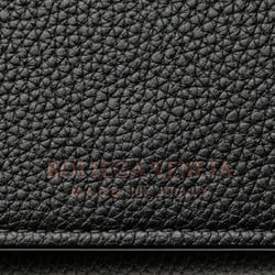 Bottega Veneta Long Wallet Black Leather Women's BOTTEGAVENETA