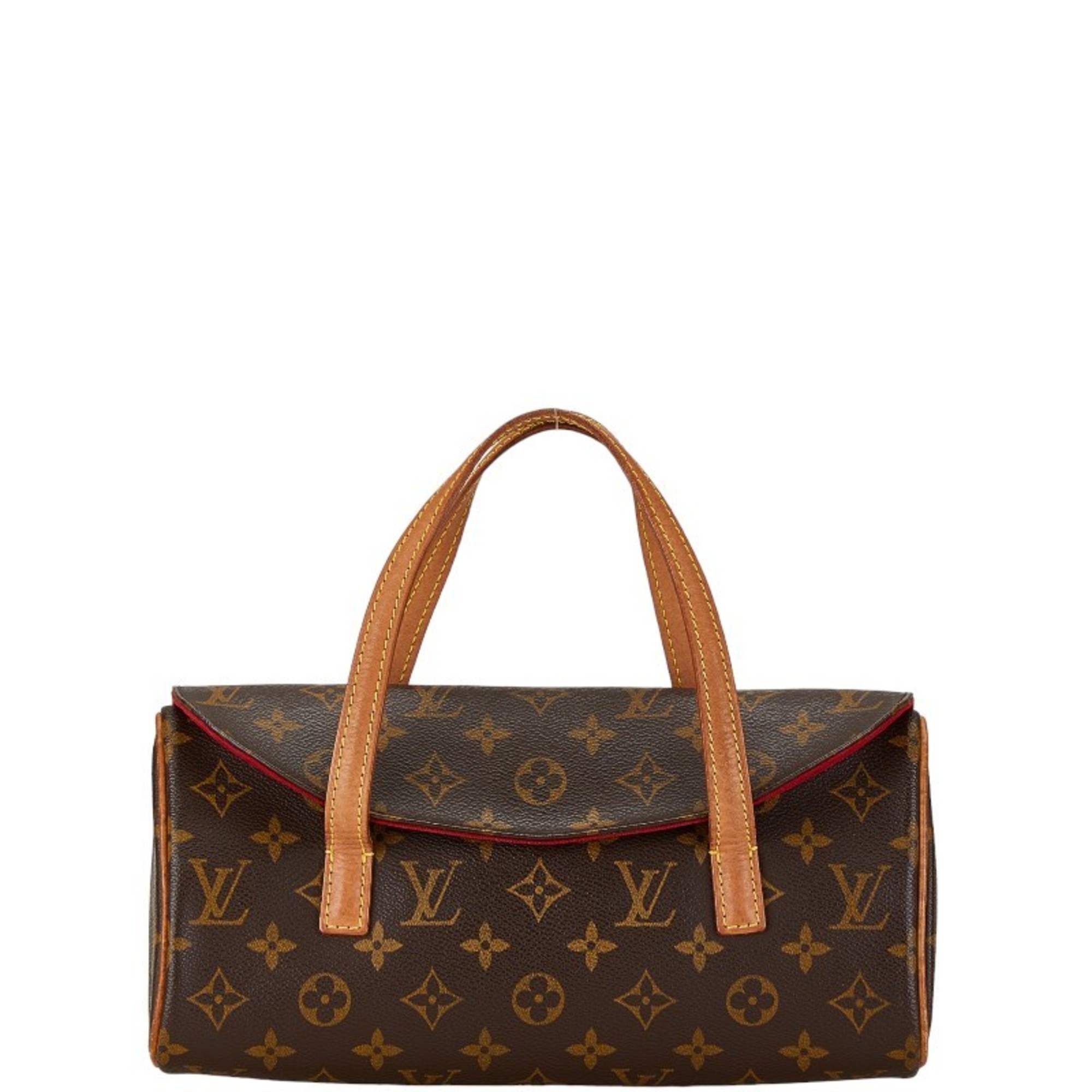 Louis Vuitton Monogram Sonatine Handbag M51902 Brown PVC Leather Women's LOUIS VUITTON