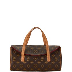 Louis Vuitton Monogram Sonatine Handbag M51902 Brown PVC Leather Women's LOUIS VUITTON