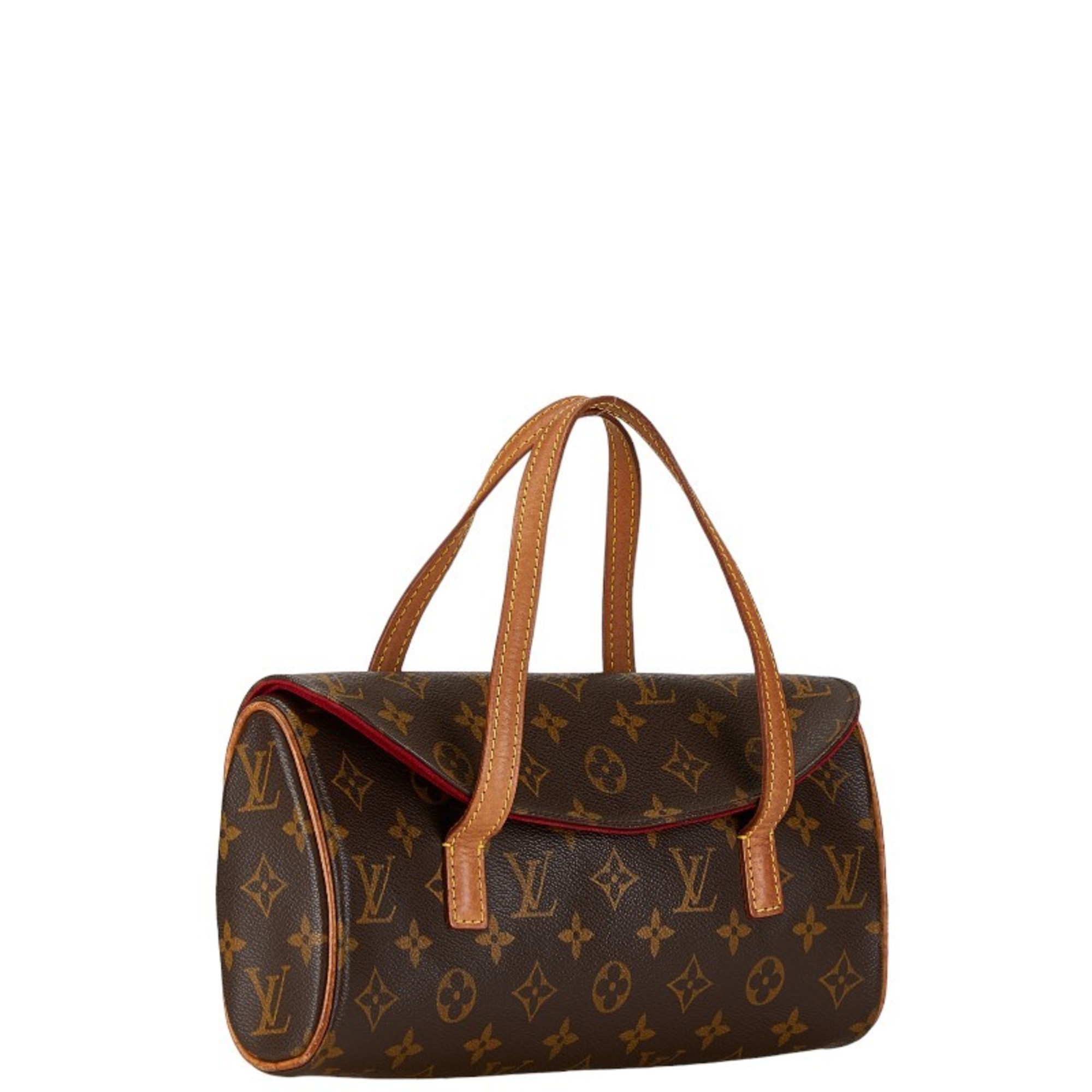 Louis Vuitton Monogram Sonatine Handbag M51902 Brown PVC Leather Women's LOUIS VUITTON