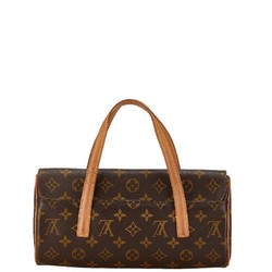 Louis Vuitton Monogram Sonatine Handbag M51902 Brown PVC Leather Women's LOUIS VUITTON