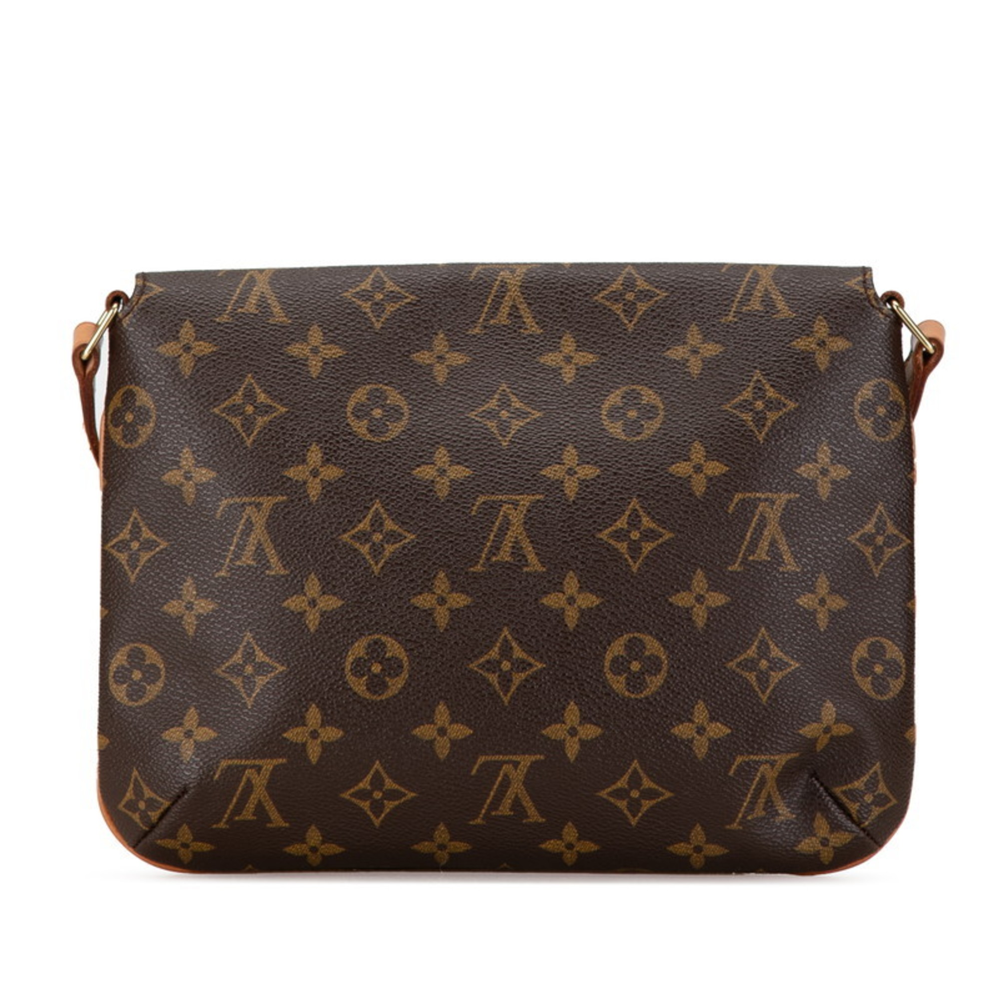 Louis Vuitton Monogram Musette Tango Short Shoulder Bag M51257 Brown PVC Leather Women's LOUIS VUITTON