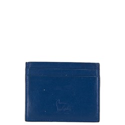 Christian Louboutin Studded Card Case Blue Leather Men's