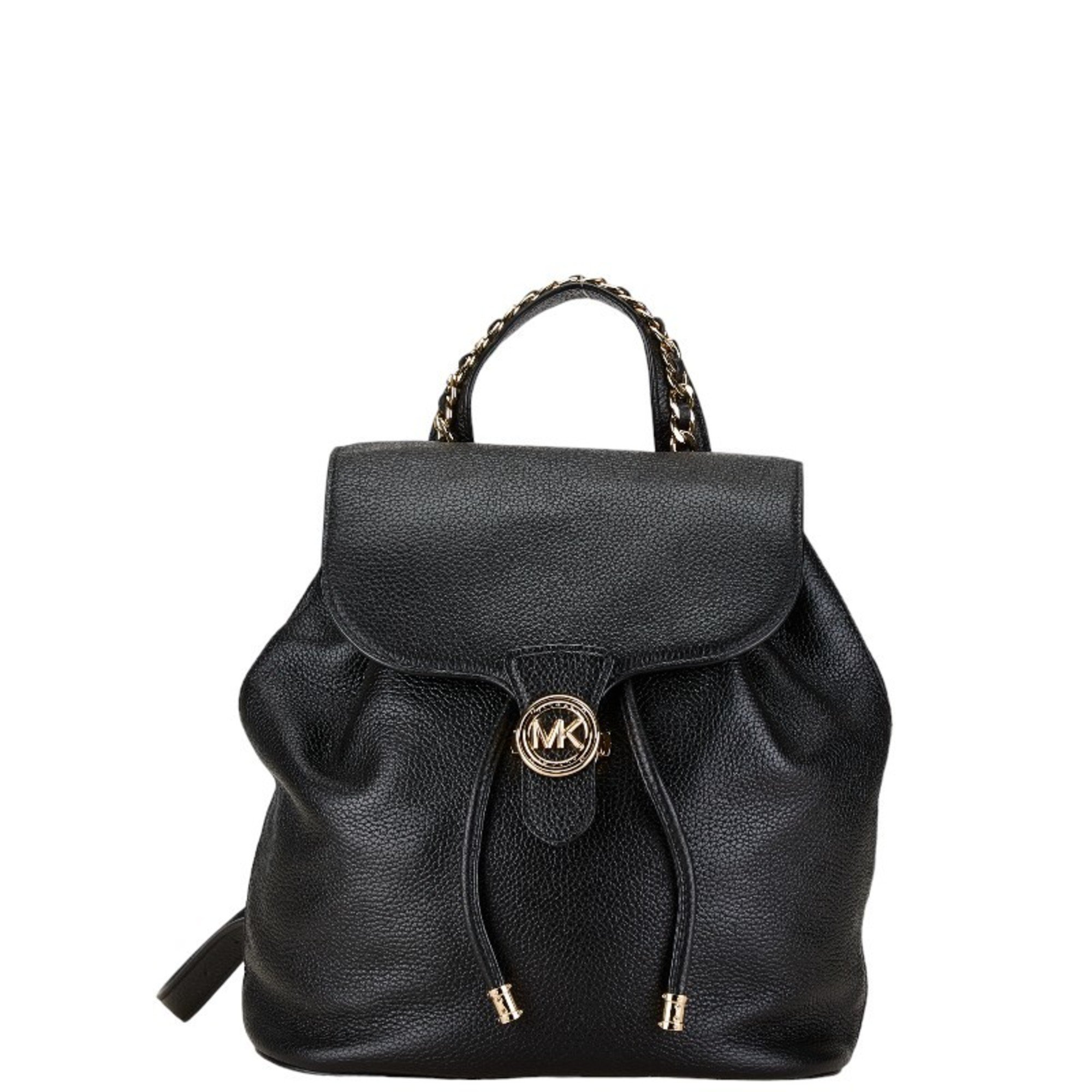 Michael Kors MINA Backpack 30T1G4MB3L Black Leather Women's