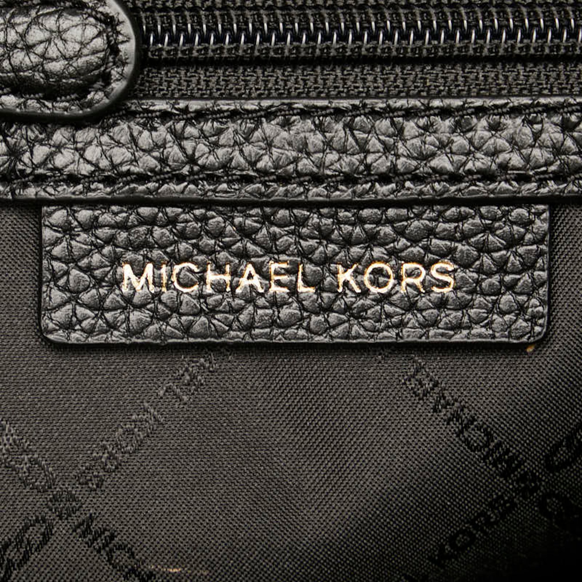 Michael Kors MINA Backpack 30T1G4MB3L Black Leather Women's