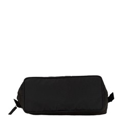 Prada Triangle Plate Pouch Black Nylon Women's PRADA