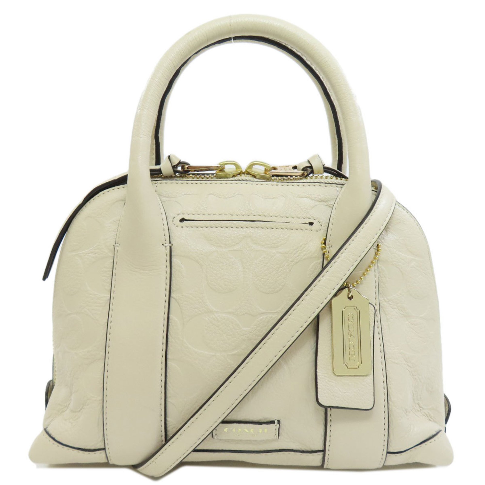 Coach 30152 Signature Handbag Leather Women's COACH