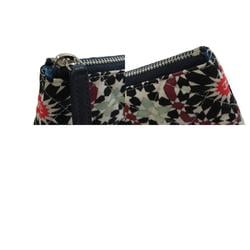 Chanel A82074 Coco Mark Flower Motif Pouch Canvas Women's CHANEL