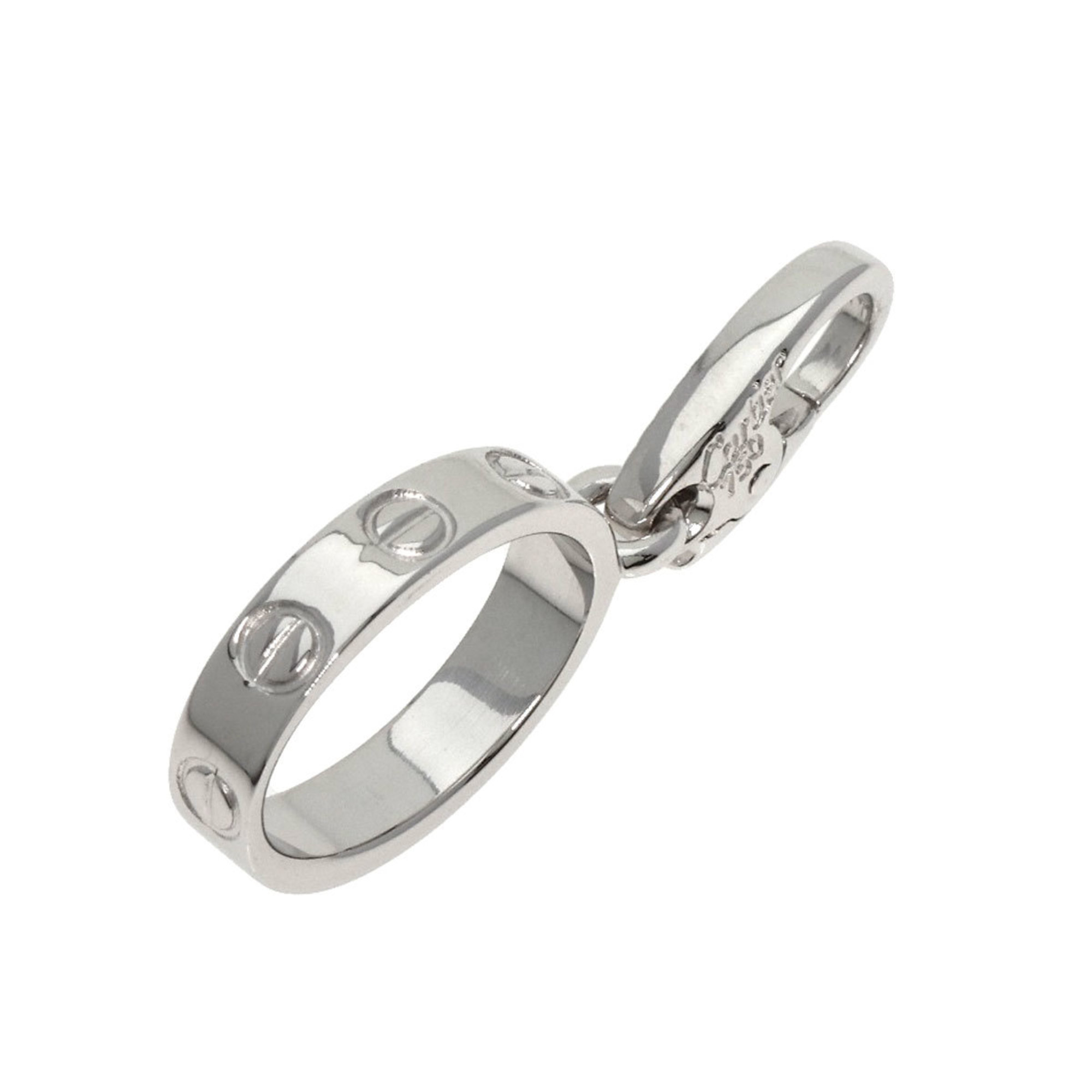 Cartier Love Charm Pendant Top K18 White Gold Women's CARTIER