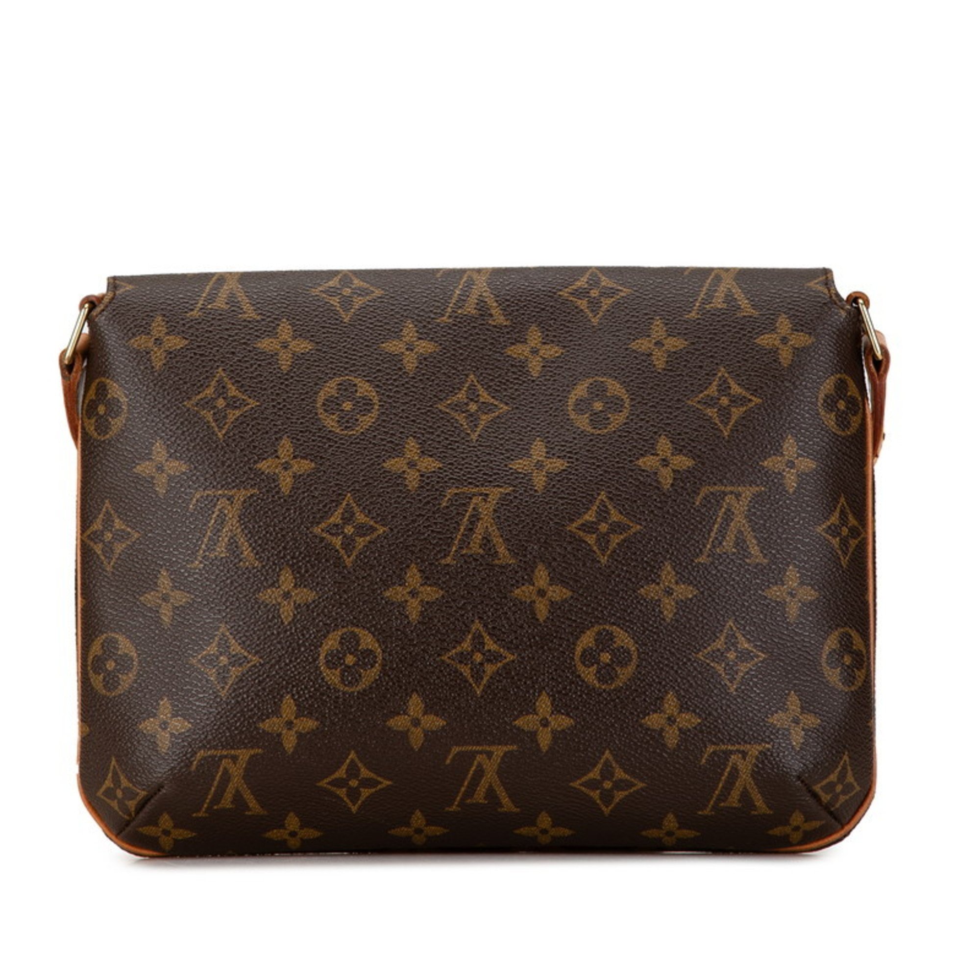 Louis Vuitton Monogram Musette Tango Long Shoulder Bag M51388 Brown PVC Leather Women's LOUIS VUITTON