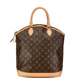 Louis Vuitton Monogram Lockit Vertical Handbag M40103 Brown PVC Leather Women's LOUIS VUITTON