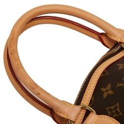 Louis Vuitton Monogram Lockit Vertical Handbag M40103 Brown PVC Leather Women's LOUIS VUITTON